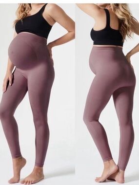 BLANQI Everyday Maternity Belly Support Leggings - Soft Fawn - Size Small
